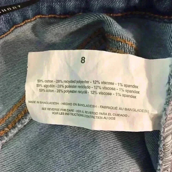 Bandolino Amelia Size 8 Blue Jean Shorts Light Wash Viscose Blend - Picture 6 of 6